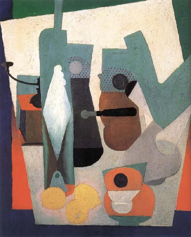 Diego Rivera The Stil-life have lemon china oil painting image